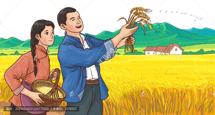 農民糧食豐收