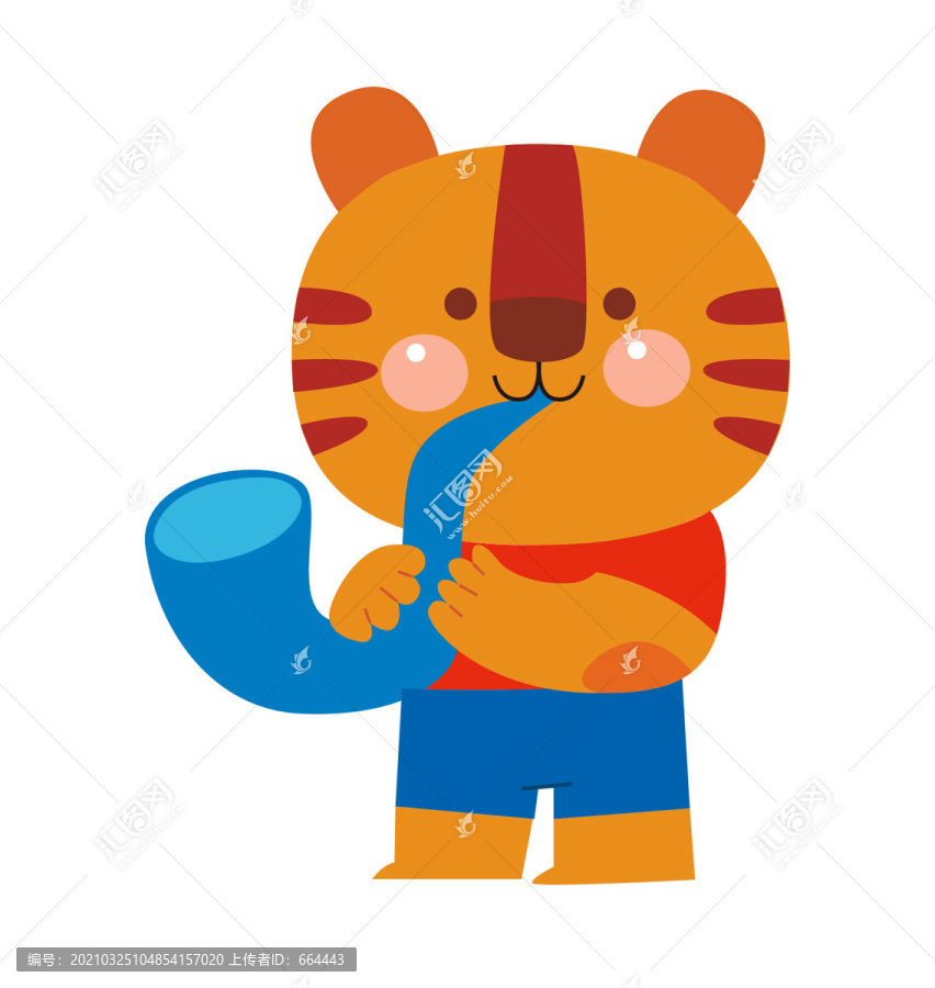 老虎卡通形象動物