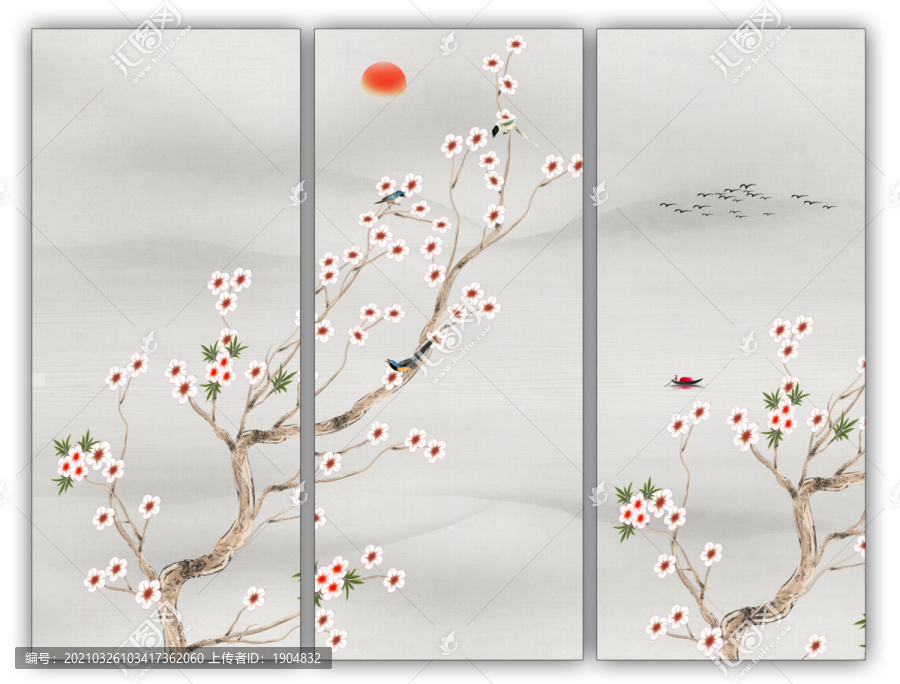 原創(chuàng)花鳥(niǎo)裝飾畫(huà)