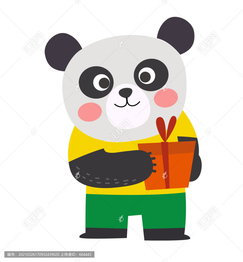 卡通大熊貓動物IP形象