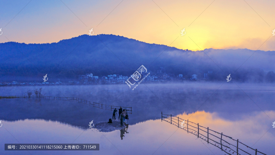 黄山奇墅湖风景