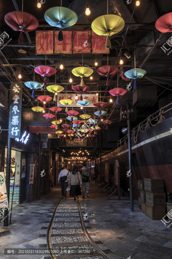 老上海夜市街景