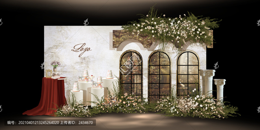 西式婚禮甜品區(qū)