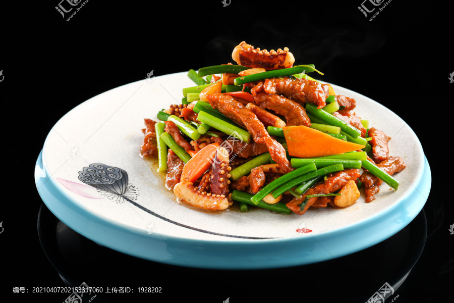 魷魚須燒牛柳