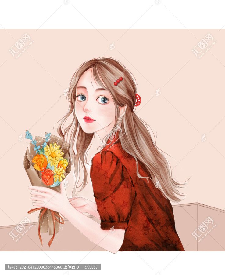手繪少女