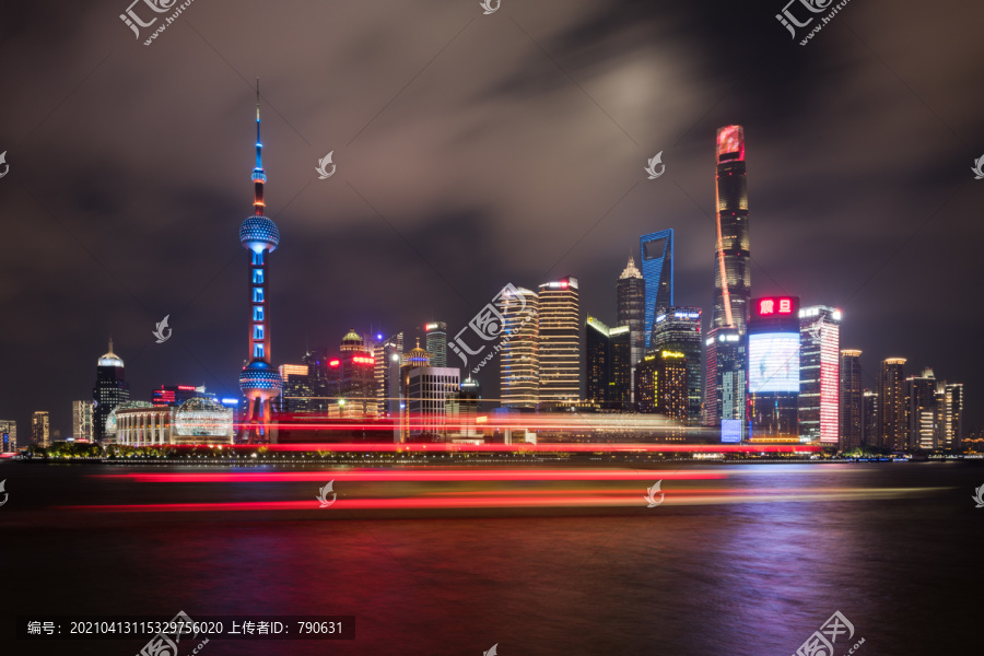 上海外滩夜景黄浦江夜景