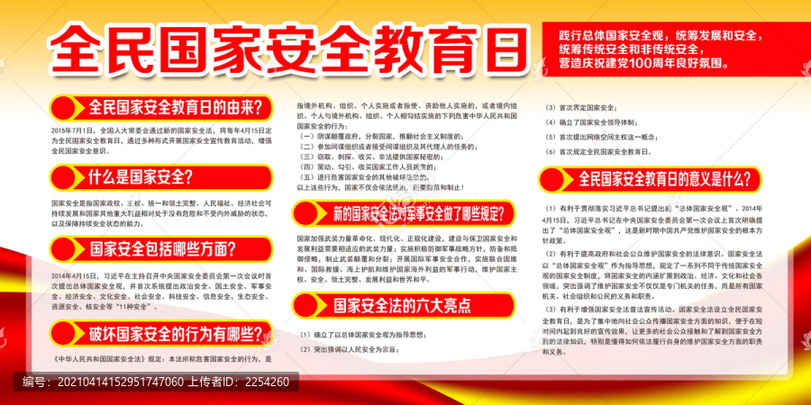 全民國家安全教育宣傳欄
