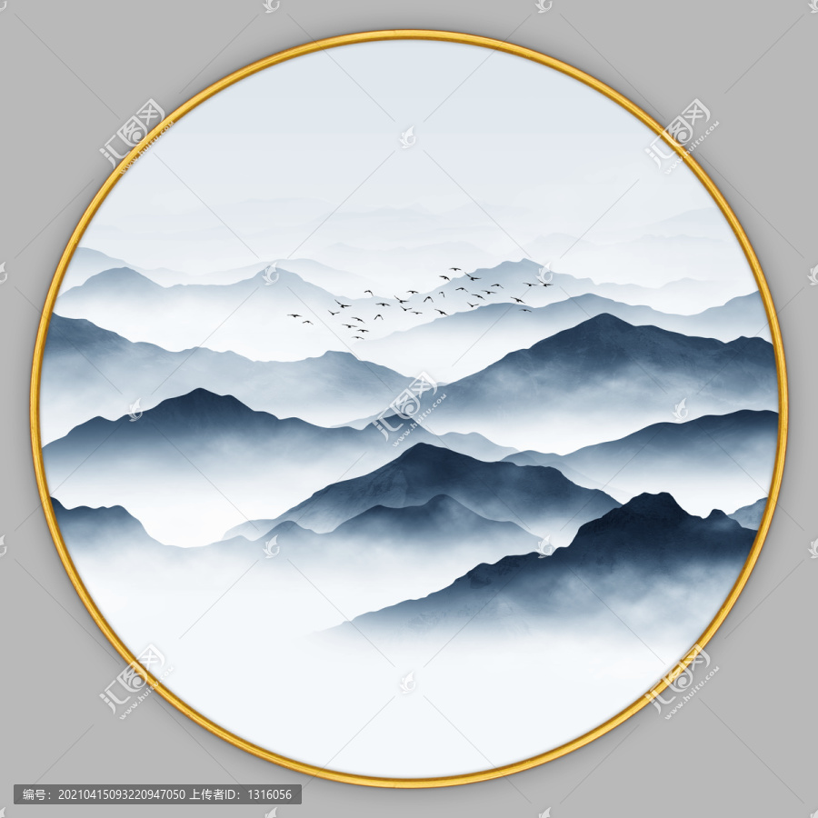 山水裝飾畫(huà)