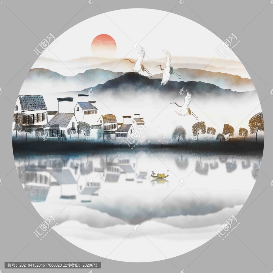 水墨山水畫