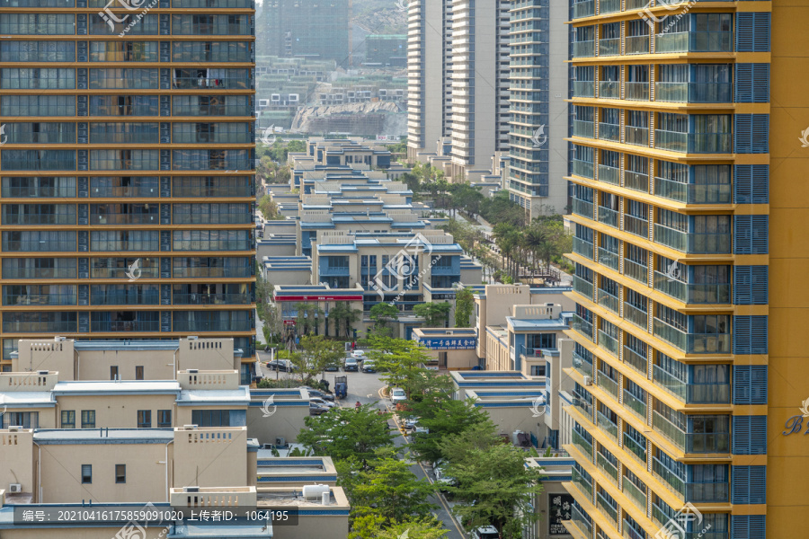 小区高楼和别墅