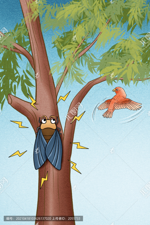 一鳴驚人插畫