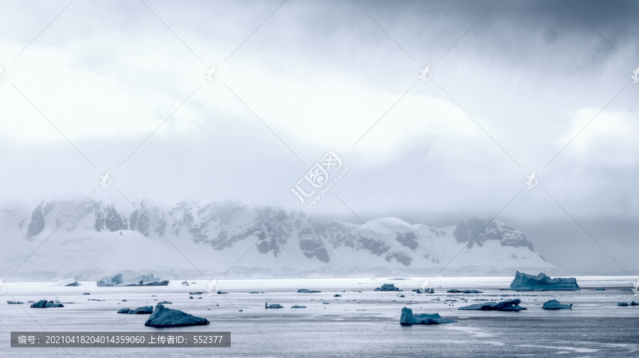 冰川冰原风景