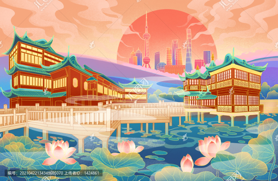 中國城市上海豫園