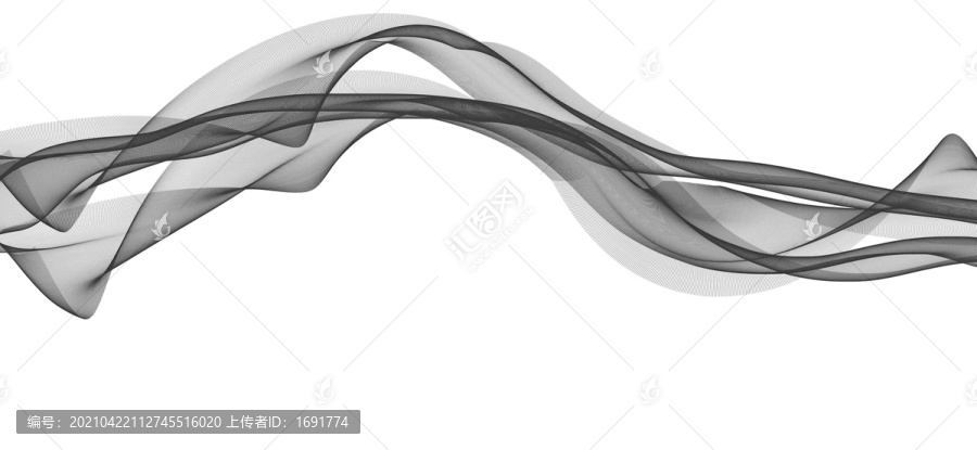 新中式抽象飄帶線條背景藝術(shù)