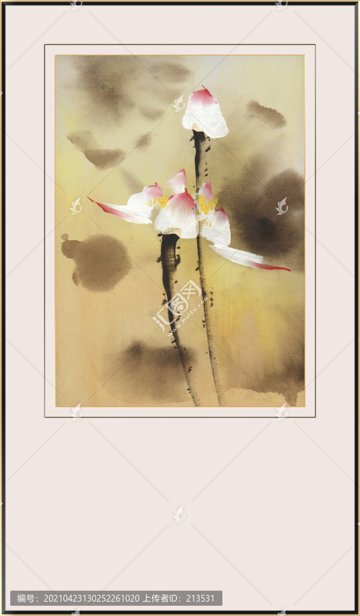 荷花裝飾畫(huà)
