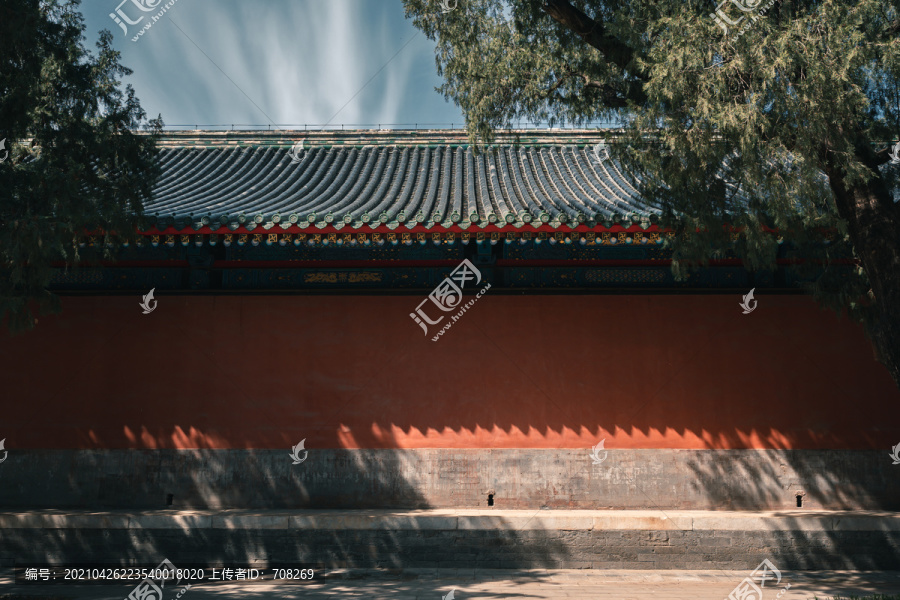 北京天坛公园斋宫古代建筑