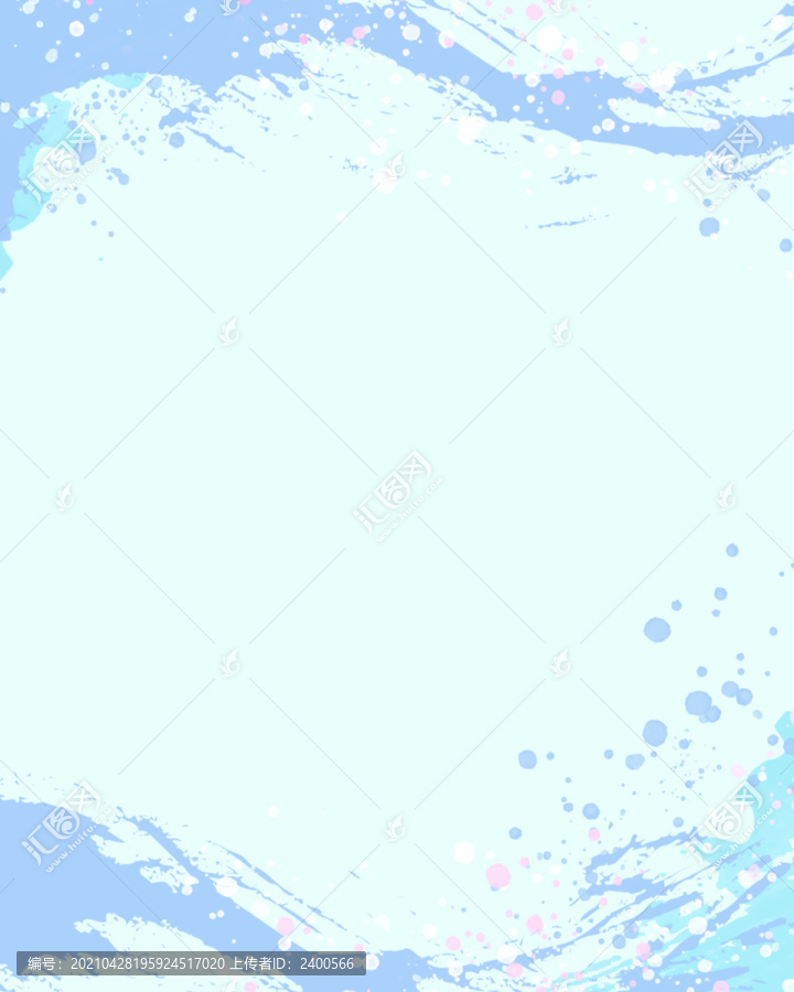 海水波浪水彩