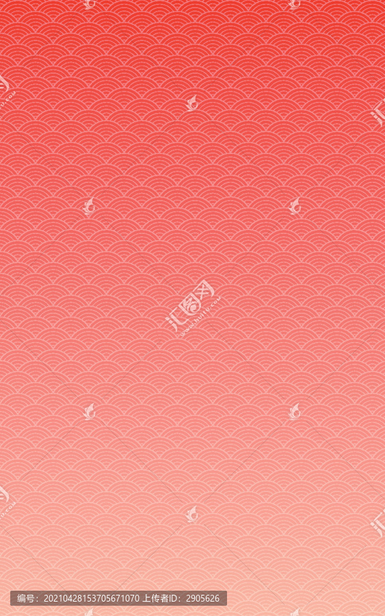 祥云波浪底紋國潮背景矢量插畫