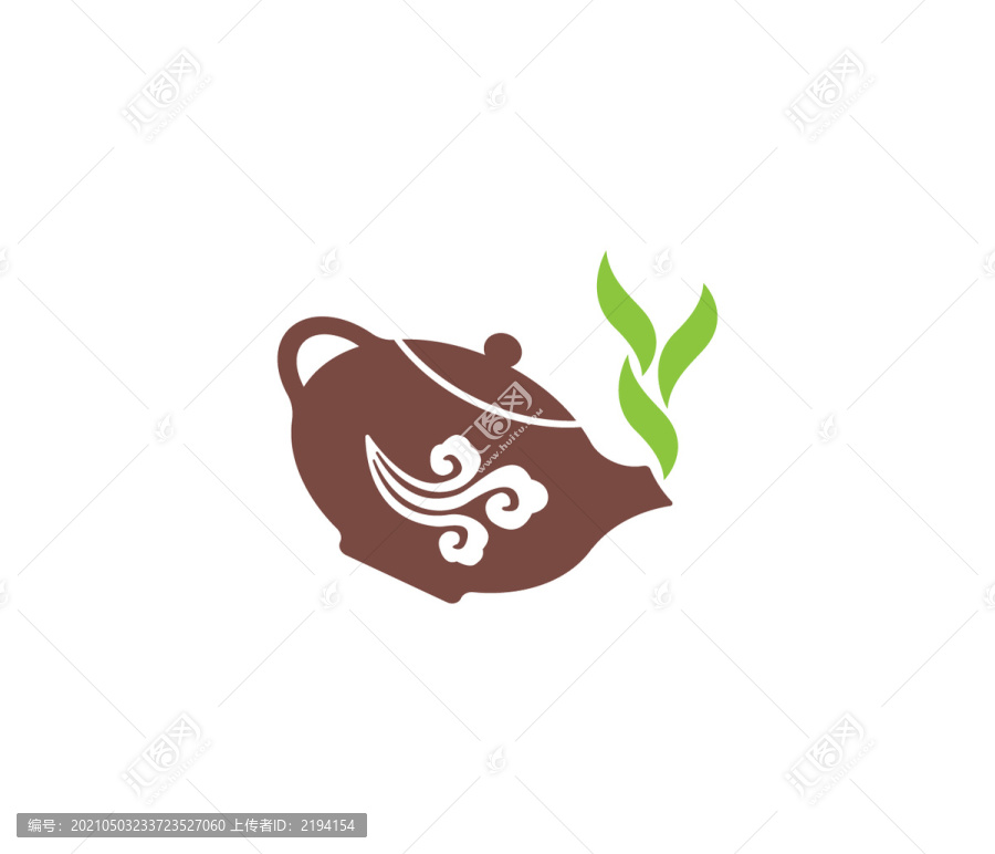紫砂壺茶葉祥云LOGO標志