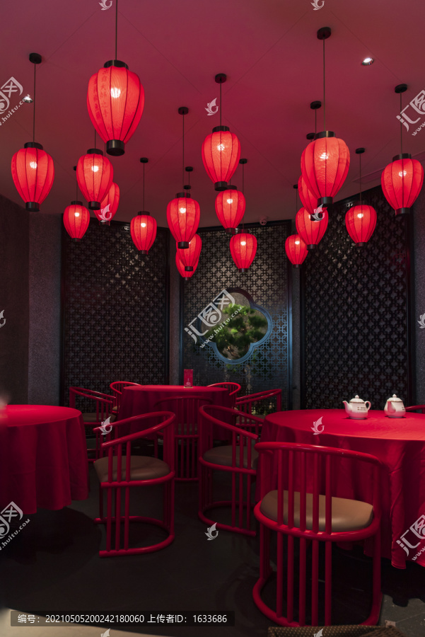 中式传统餐厅内景