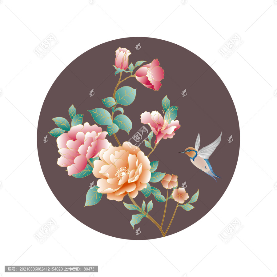 矢量花鳥可無限放大