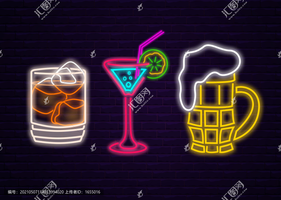 酒吧娛樂歡樂霓虹燈發(fā)光標(biāo)志