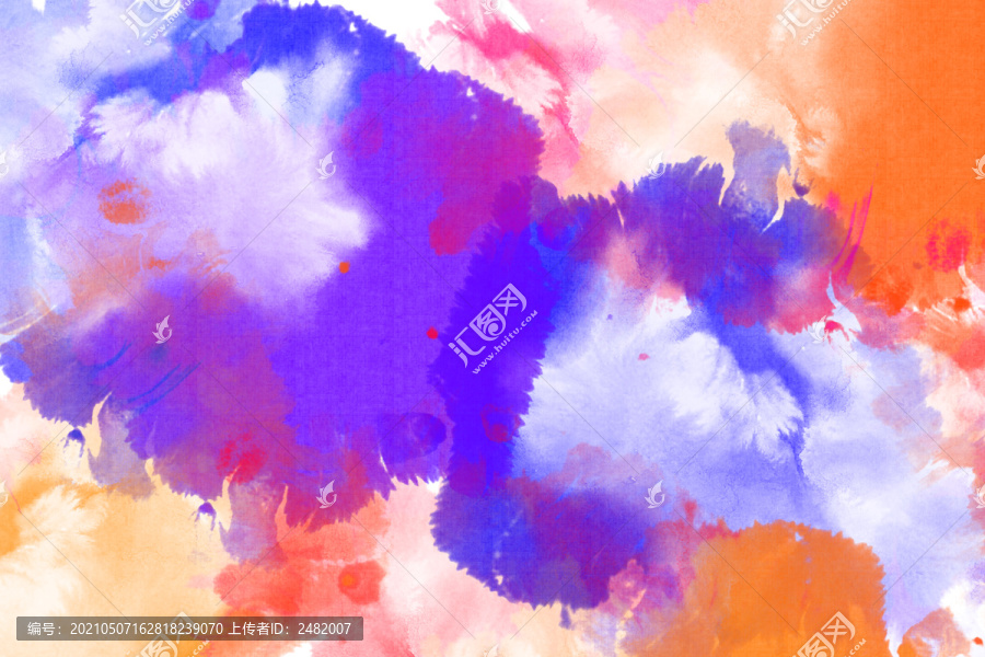 水彩筆觸水彩淡彩效果