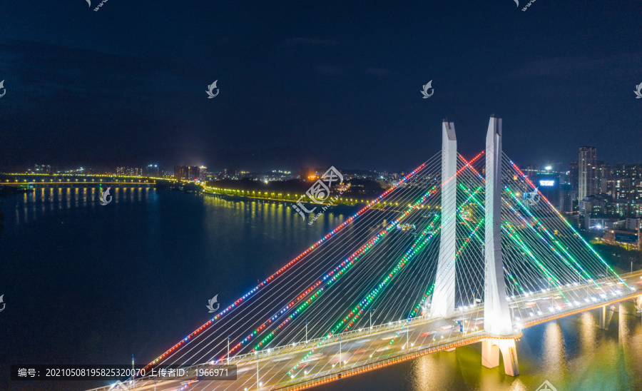 惠州市合生大桥与惠州大桥夜景