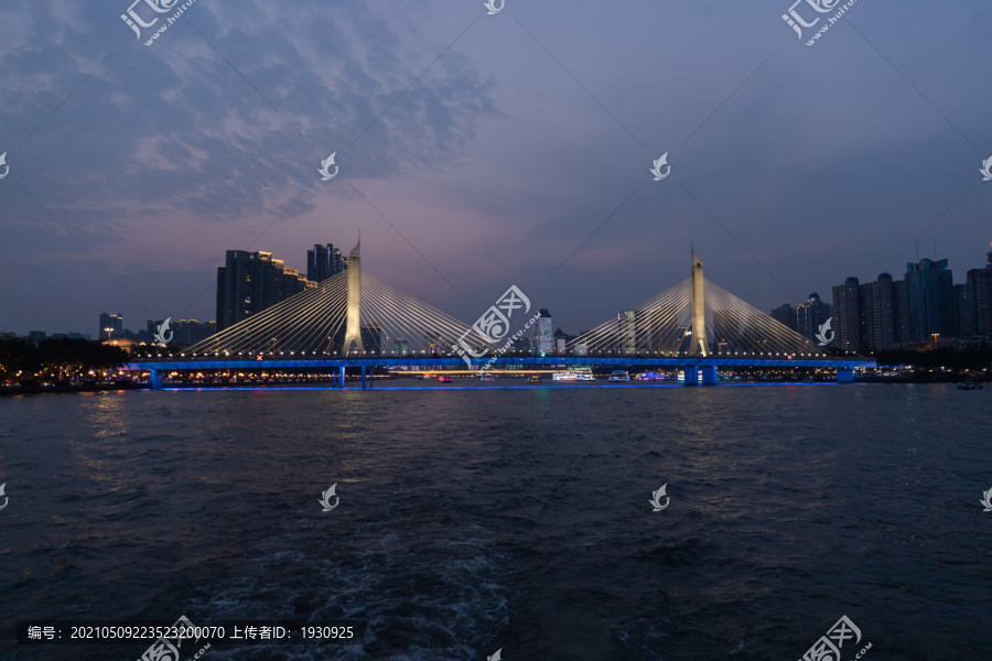 广州珠江海印大桥夜景