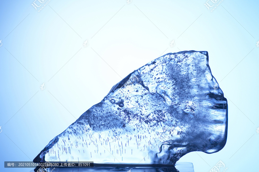冰的纹理和形状的股票图像