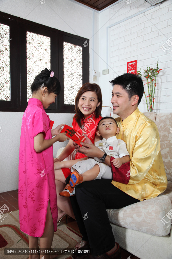 中国家庭在过春节