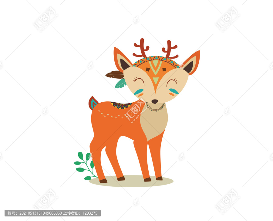 印第安風(fēng)格小鹿
