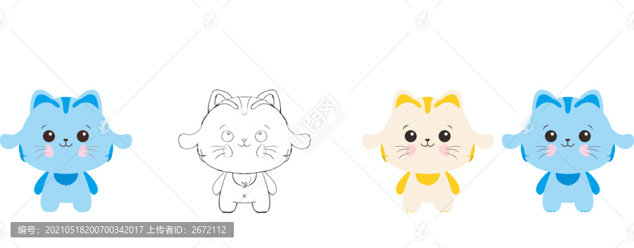 原創(chuàng)卡通貓咪