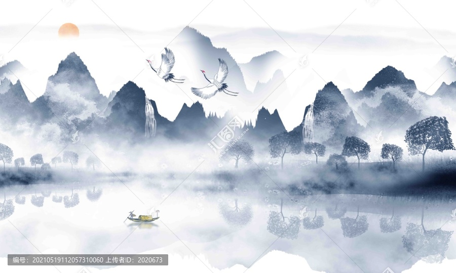 新中式山水畫