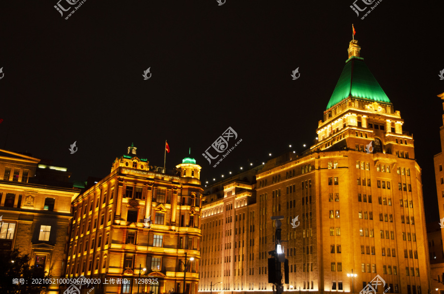 上海外滩建筑夜景