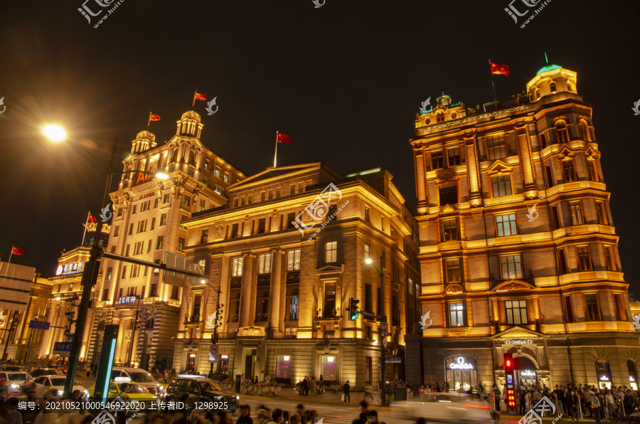 上海外滩建筑夜景