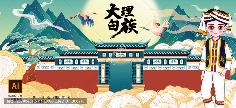 云南白族建筑門樓