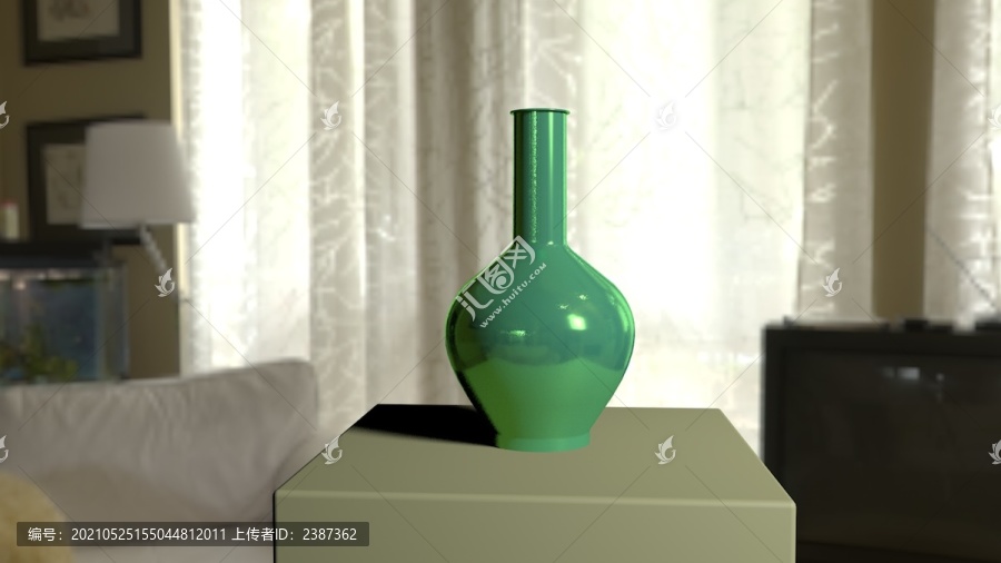 C4D立体花瓶装饰模型