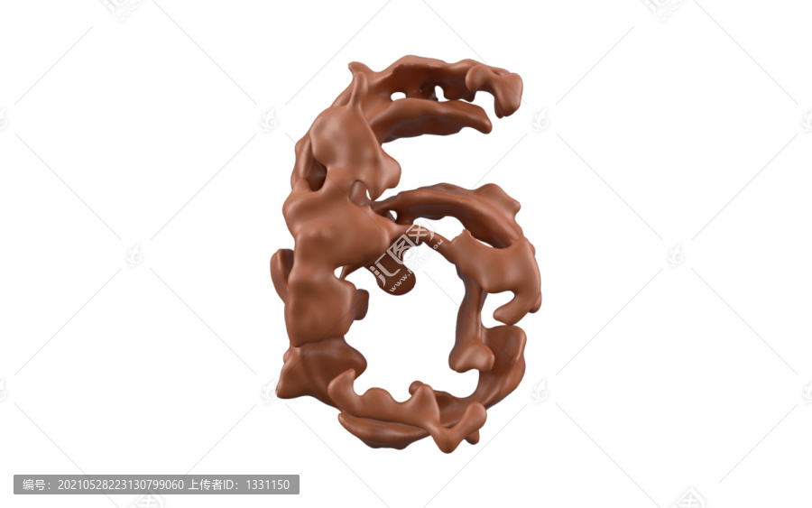 巧克力數(shù)字6