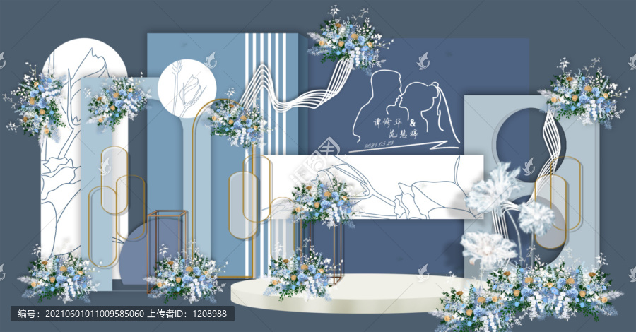 藍(lán)色婚禮展示區(qū)