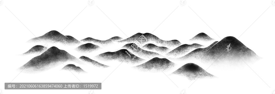 手繪山