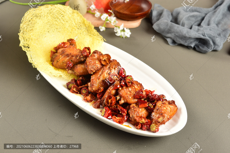 香辣蒜香雞中翅