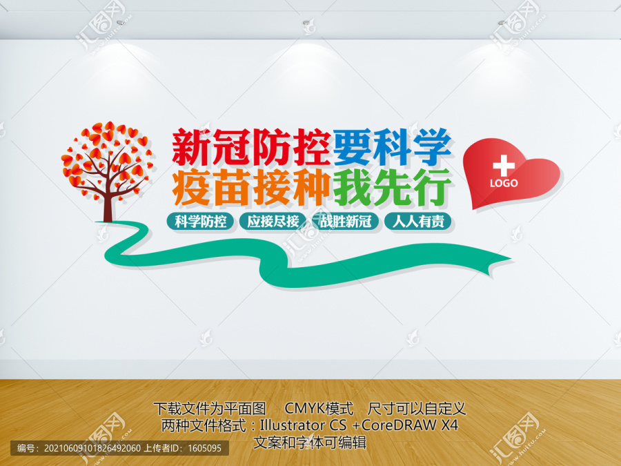 疫苗接種文化墻