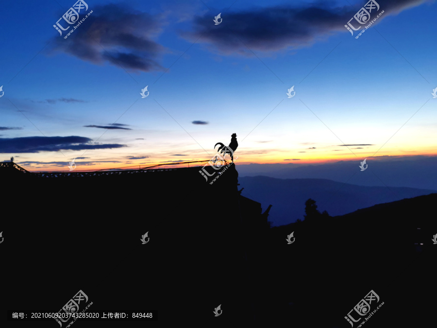 鸡足山日出