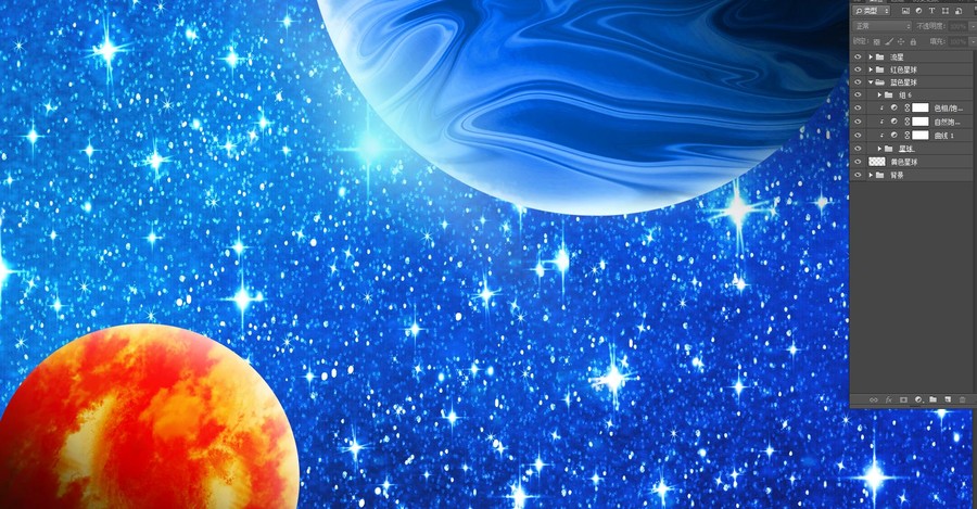 星空星球大圖