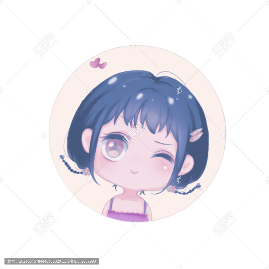 Q版人物女生
