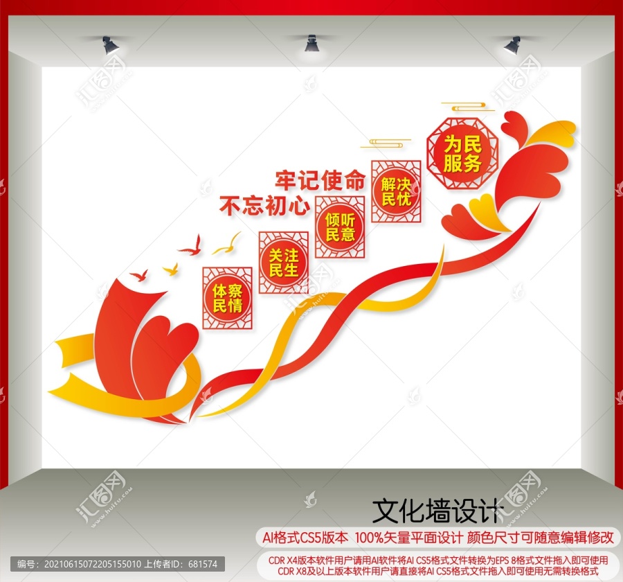 黨政樓梯文化墻