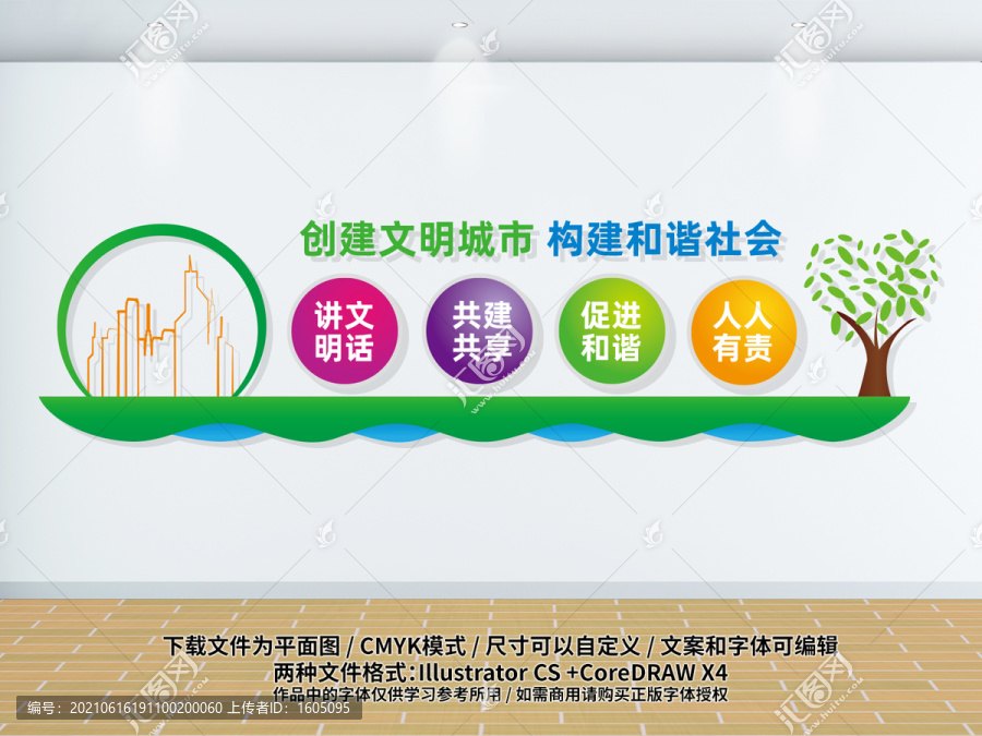 文明城市文化墻