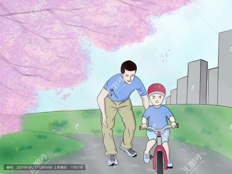 父親節(jié)插畫