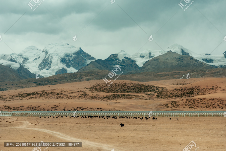 中国西藏青藏公路自然风光